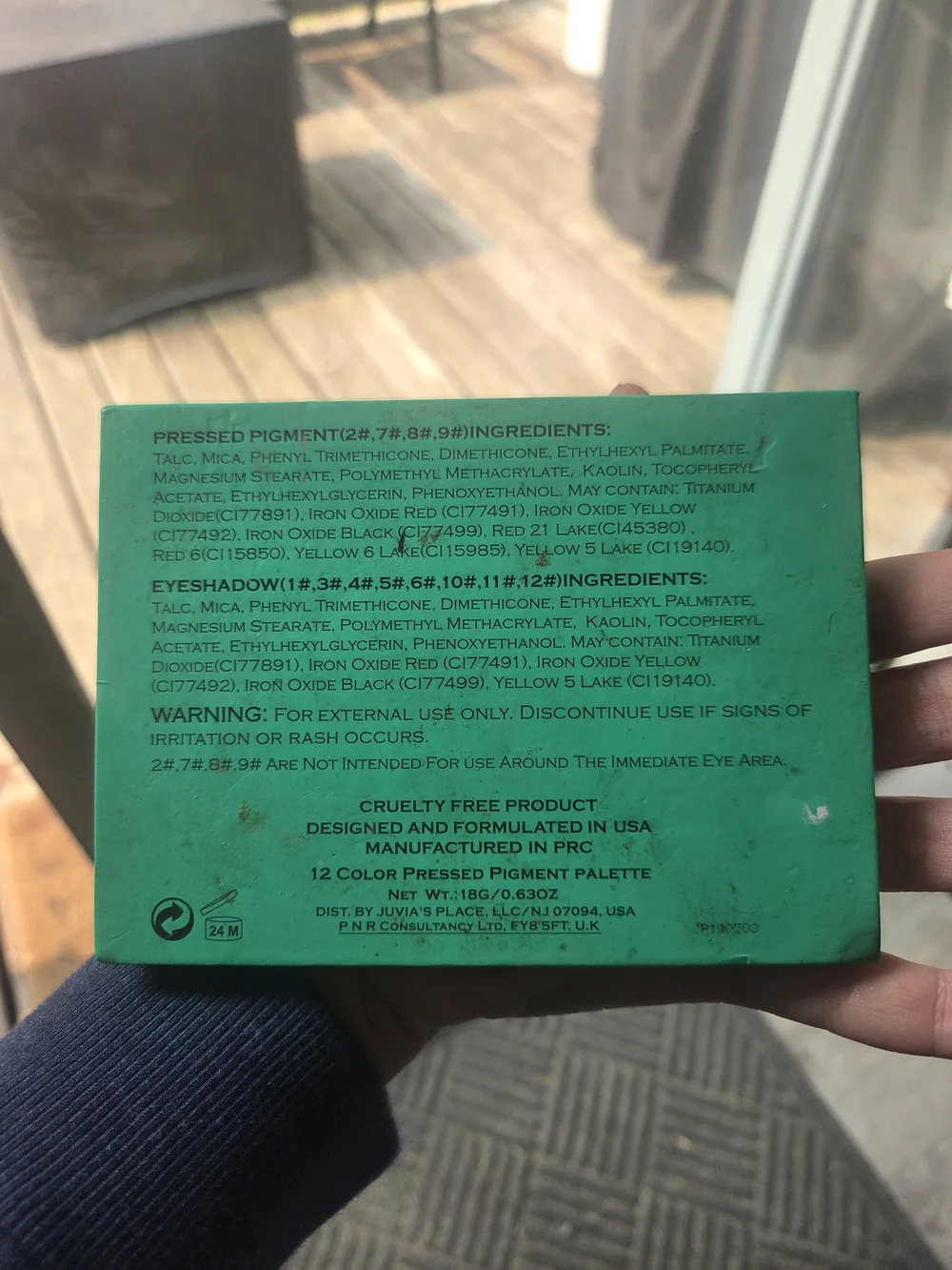 Nubian Eyeshadow Palette - Warm Neutrals (Green Compact)
